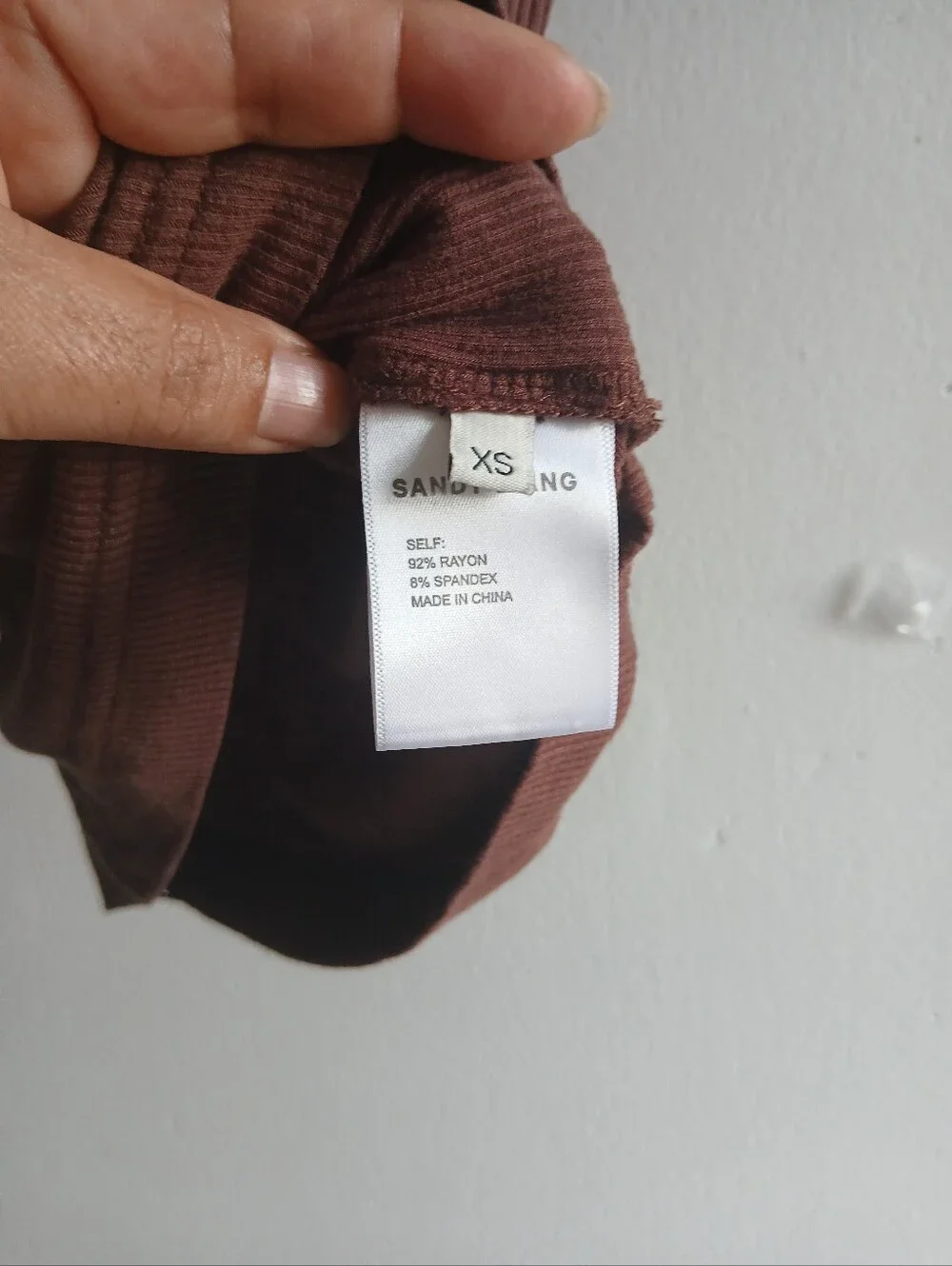 Sandy Liang Rust-Brown Ribbed Tank - Picture 3 of 6
